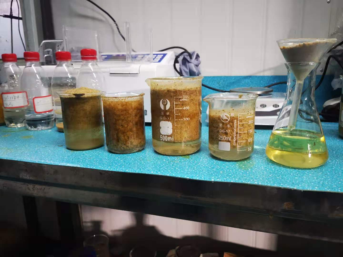 切削液废水处理试验